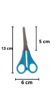 TESOURA ESCOLAR KAZ 4500 COLORIDA